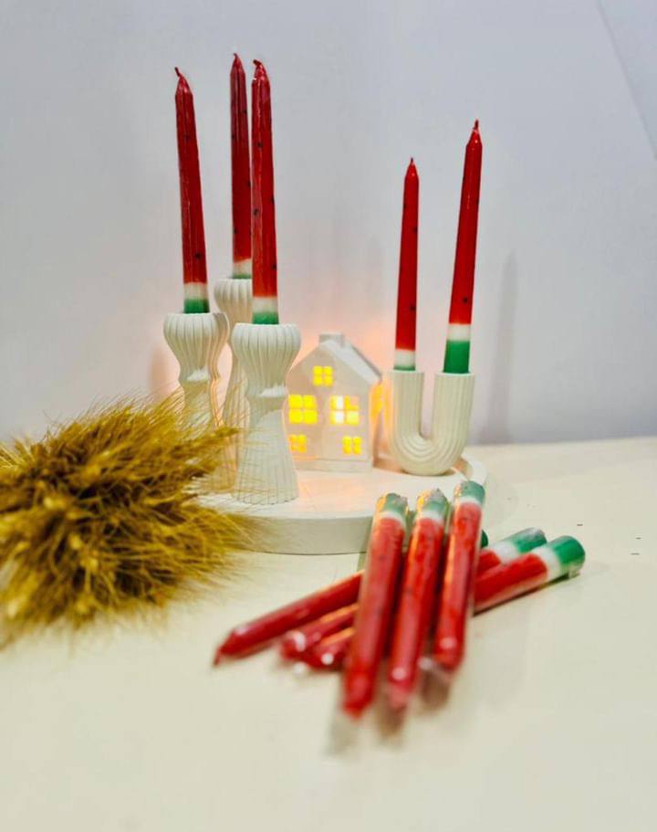 شمع قلمی یلدا مدل هندوانه