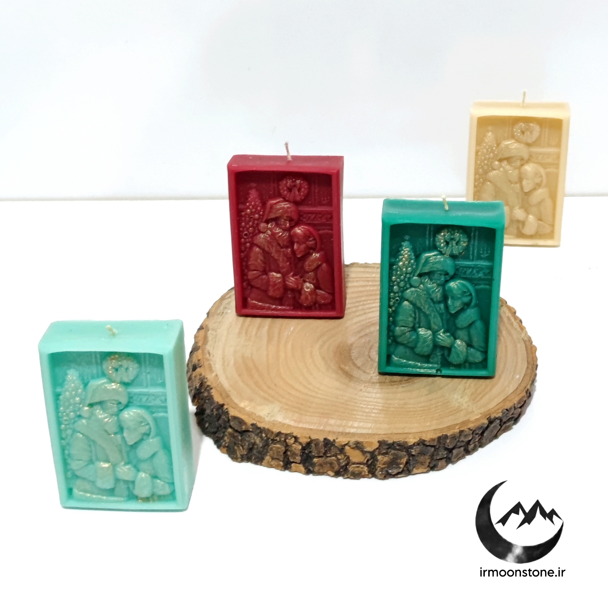 شمع کریسمس مدل کتیبه بابانوئل