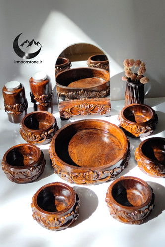 هفت سین منبت (عروس) طرح چوب