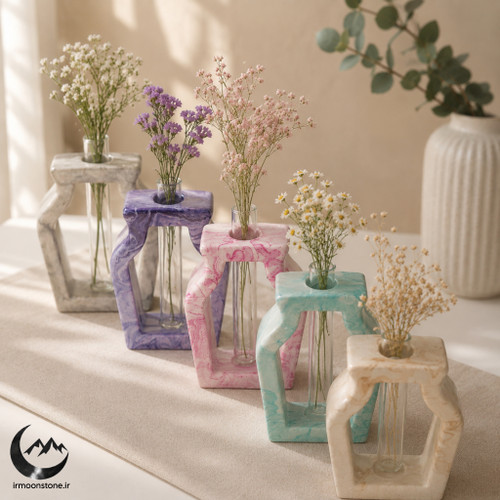گلجا کوزه ای کوچک ، گلدان سنگی