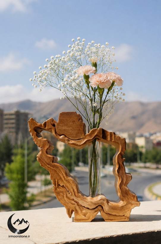 گلجا ایران | گلدان دکوری ایران | گلدان طرح نقشه ایران | گلجا طرح پرچم ایران